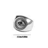 Retro Dämonenauge Ringe für Damen Herren Exquisiter Schmuck Geschenke Verstellbare Größe