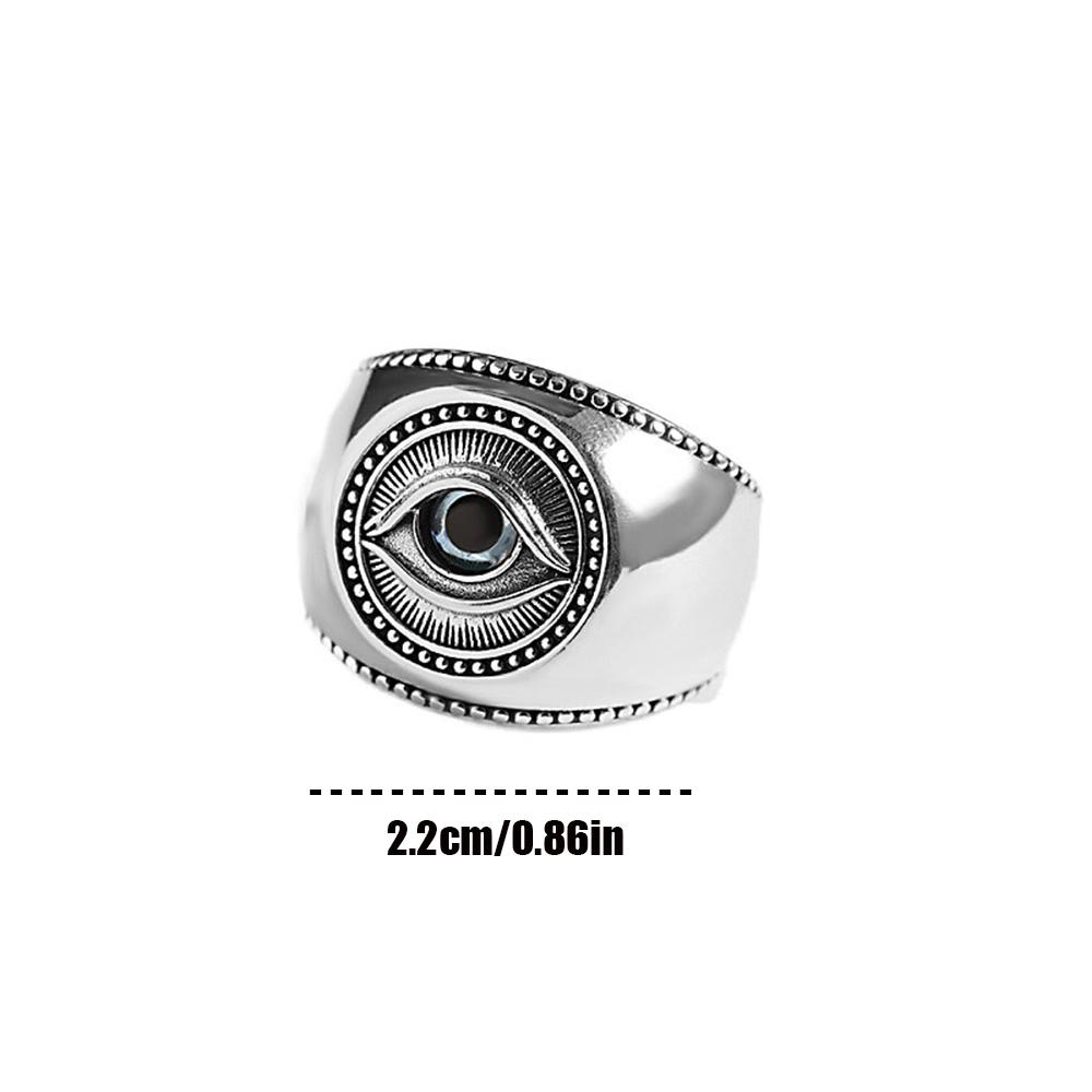 Retro Dämonenauge Ringe für Damen Herren Exquisiter Schmuck Geschenke Verstellbare Größe