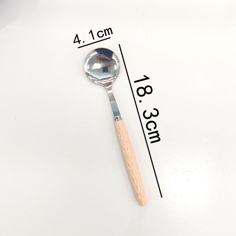 Stainless Steel Coffee Spoon Teaspoon Long Handle Dessert Ice Cream Spoon Cake Spoon Tableware Kitchen Gadgets