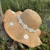 Versatile Women's French Flat-Top Woven Straw Sun Hat for Beach & Travel