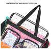 Mehrfachtasche Transparente Handtasche Tragbare Klare Tragetasche Mit Zwei Externen Vordertaschen Ideal Für Reisen Und Den Alltag Stilvoll