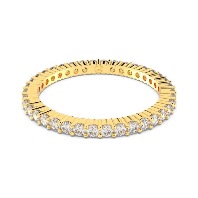 Swarovski Matrix Vittore Setting Design PVD Zircon Ring Women s Gold 5656296 золотой