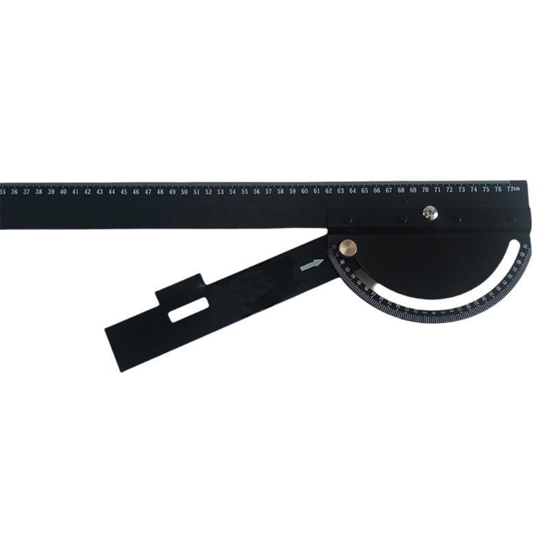 Woodworking Ruler,Precisions Pocket Ruler Metal Slide Rule Woodworking Tool T Square Protractor Angles Finders