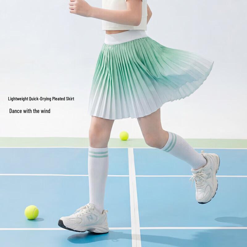 Moonkids Girls Summer Quick-Dry Pleated Tennis Skirt 130cm