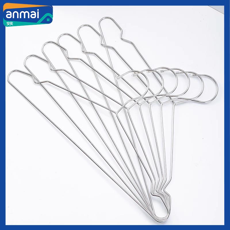 

Anmai 1 комплект из 6 вешалок из нержавеющей стали, прочная вешалка для одежды длиной 40 мм, ветрозащитная ткань, органайзер для гардероба