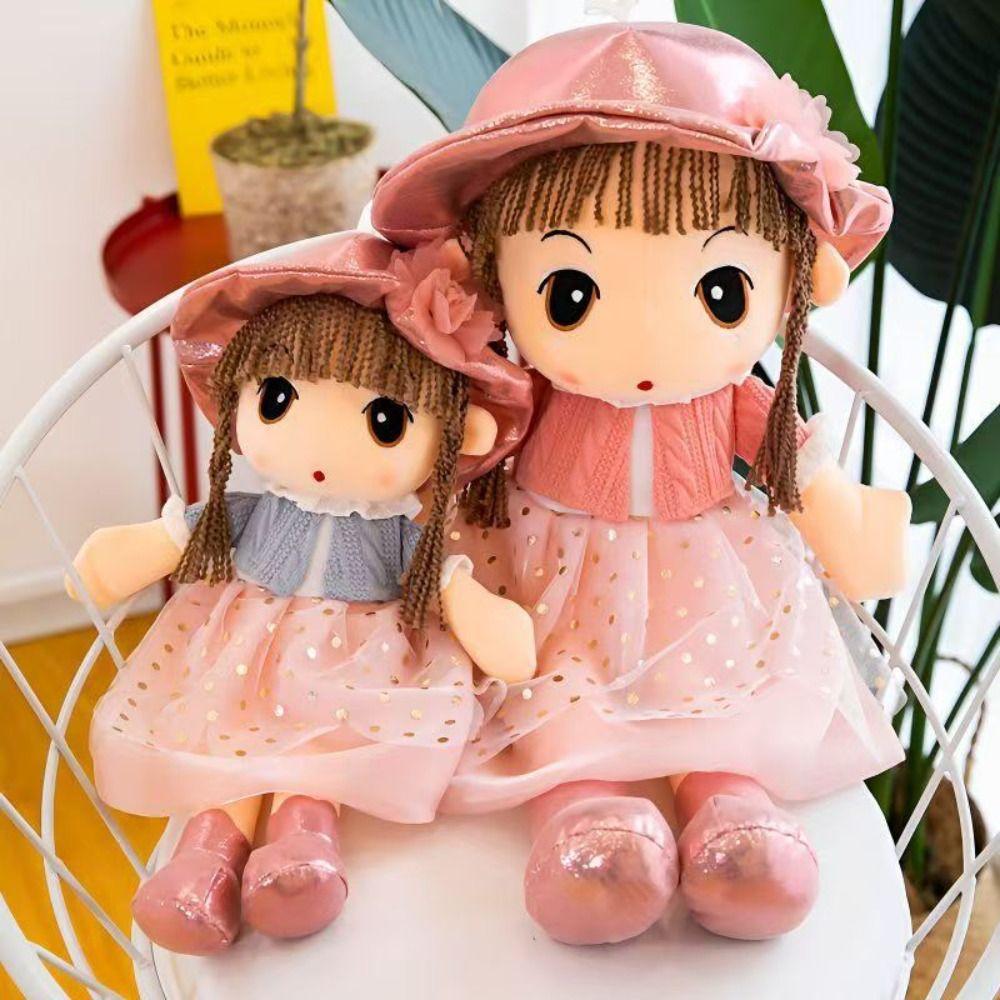 Cute Design Gril Plush Toy Cartoon Girl Stuffed Toys Stuffed Animal Dolls Sweetheart Doll Children