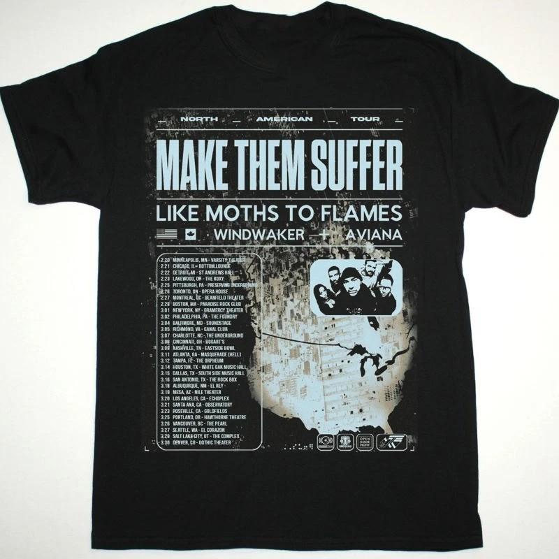 Make Them Suffer Tour 2025 Gift For Fans S to 5XL Black T-shirt BL2053 Unisex T-Shirt L