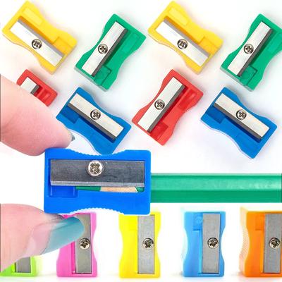 28/56pcs Manual Pencil Sharpener, Plastic Handheld School Office Stationery for Writing Drawing Sketching Note Daily Use XJM