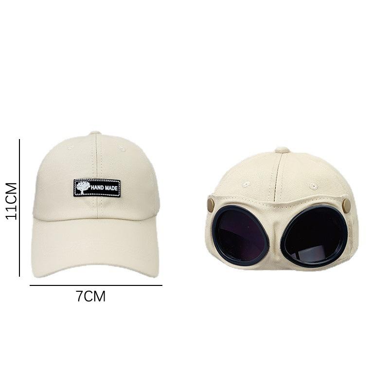 {Pilot} Hat Creative Men'S Glasses Cap Sunglasses Sunshade Wild Baseball Cap