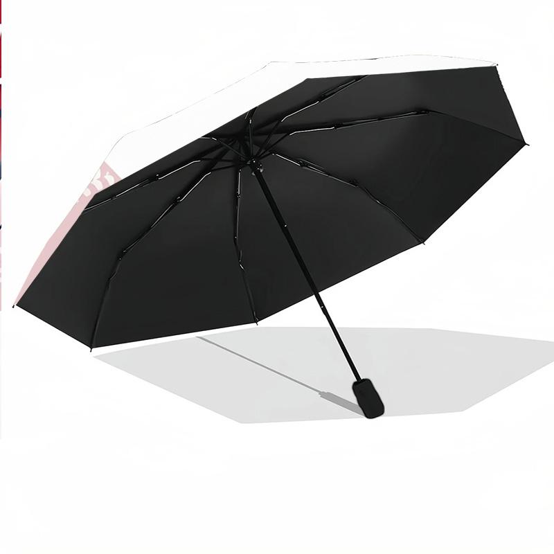 Boston Red Sox Print Auto 8?Ribs Folding Umbrella Wind Resistant Lightweight Automatic Umbrella For Daily Travel