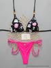 European & American Hot-Selling Sexy Lace-Up Kitten Bikini Thong Swimsuit