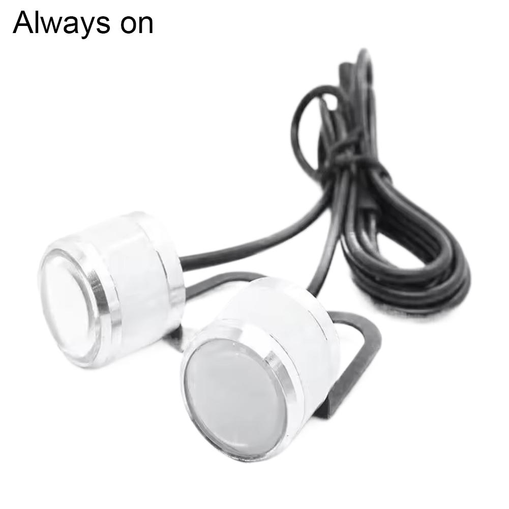 Motorcycle Eagle Eye Strobe DRL Running Light LED Flash Signal Lamp License Plate Light For UTV ATV Accessories