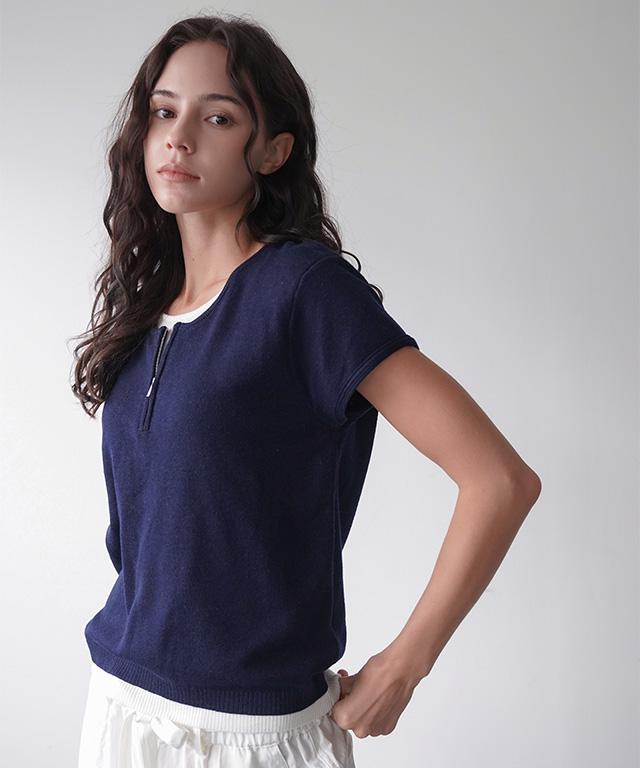 KOOLKITTEN Half Zip Knit Top 3 Colors