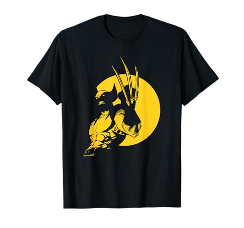 Marvel Wolverine Classic Logan X-Men Silhouette Poster T-Shirt