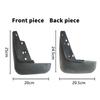 Car Mud Flaps For Nissan Tiida  2005  Venucia 2005-2010 Tiida Splash Guards Mud Flap Mudguards Fender 2008 2009