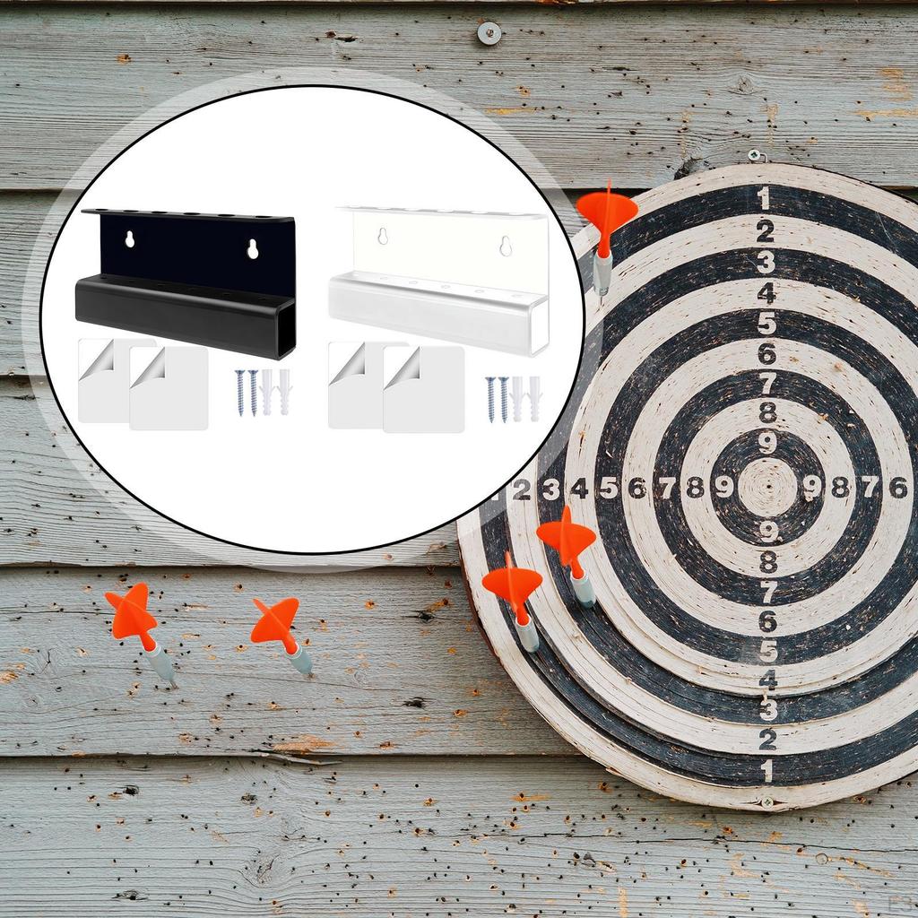 Darts Display Holder 6 Holes Acrylic Sturdy Organizer Training Stylish Practical Wall Rack
