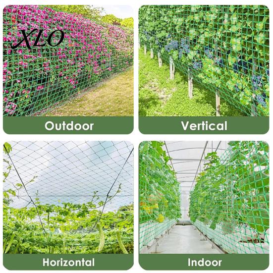 Outdoor Agricultural Climbing Support Trellis Netting for Plants, Heavy Duty Plastic Garden Square Mesh Morning Glory Netting, Plant Net Cucumbers