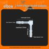 Plastic Elbow Hose Connector 90° Barb for Fish Tank Water Pipe
