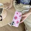 For iPhone 16 Case Epoxy Strawberry Pattern Hard PC Phone Cover