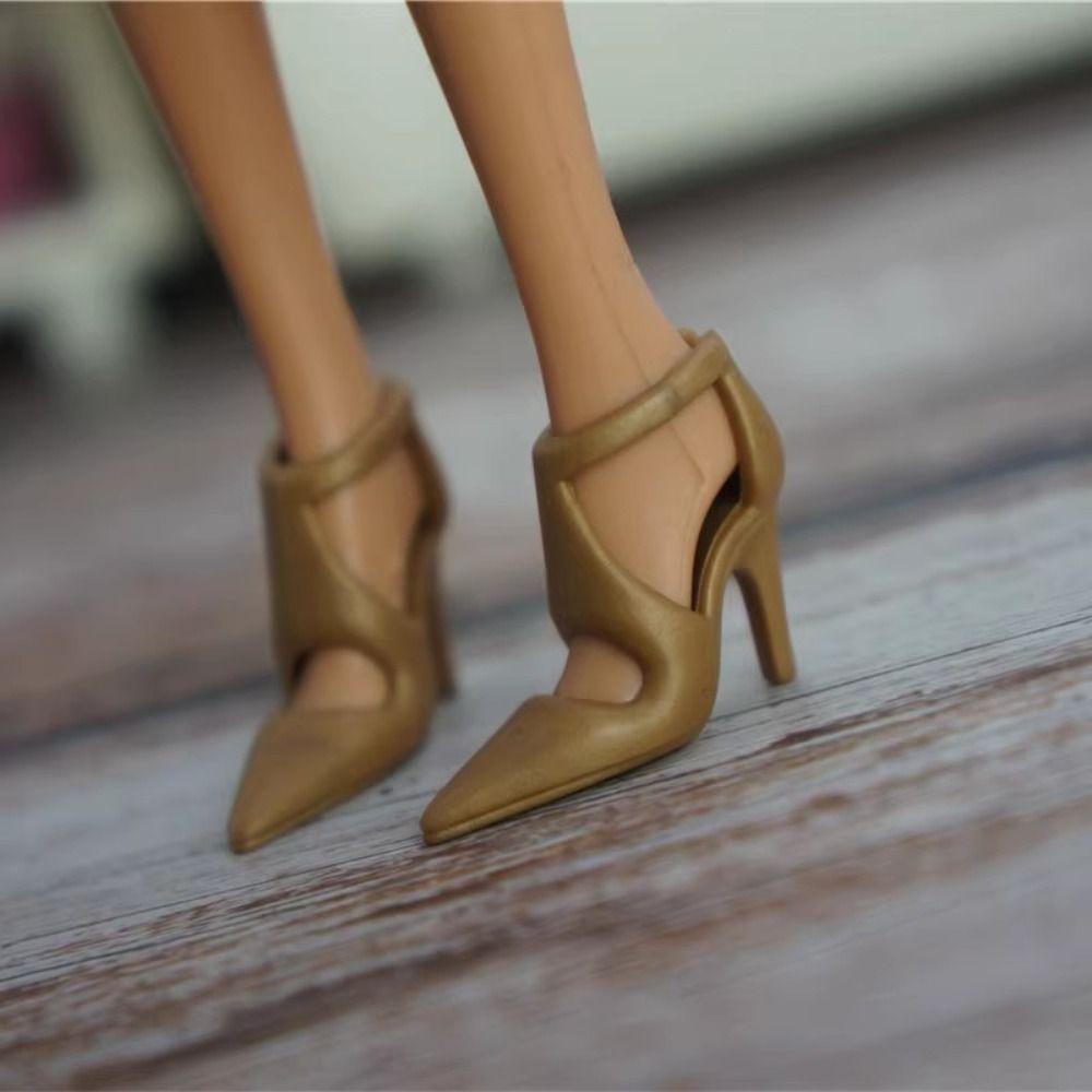 30cm High Heels Shoes Quality Figure Doll Sandals New Super Model Boots  Doll Accessories
