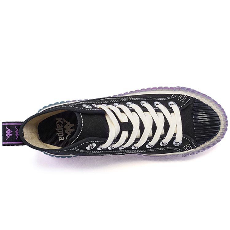 Kappa Logo Lightweight High-Top Skate Shoes Unisex Sneakers Black K0AW5VS50D-990