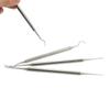 1pc Dental Stainless Steel Periodontal Probe Double Hook Explorer Scaler Instrument Oral Endodontic Cleaning Tool Equipment