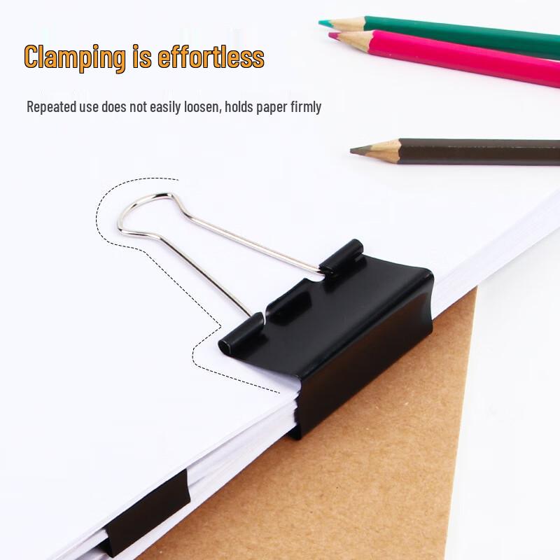 Zhusheng Black Binder Clips