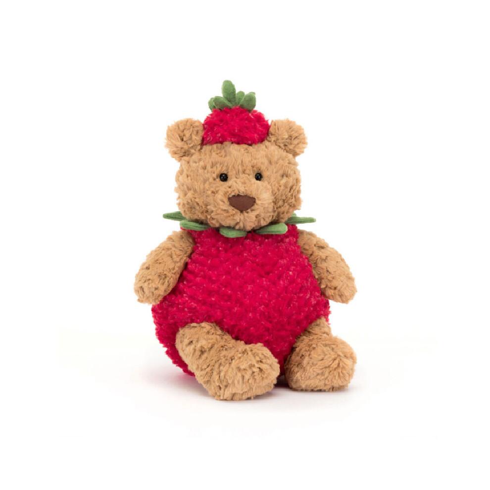(28cm) Bartholomew Bear Strawberry Plush Toy