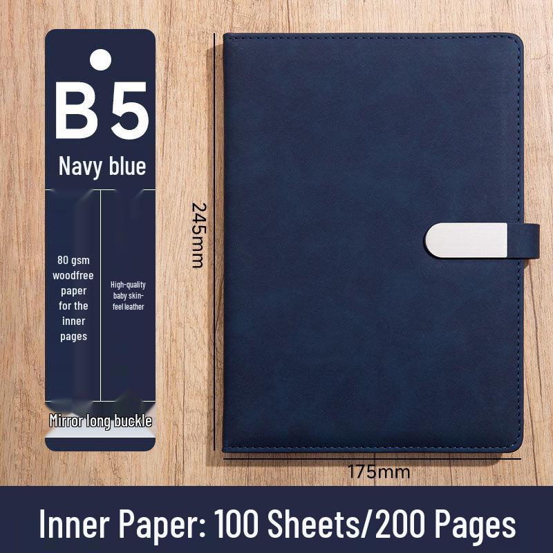 Custom Logo A5 High-End Office Notebook with Premium Cover and Inner Pages
