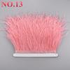 10Meters/Lot Ostrich Feathers On Ribbon Tape 10-15Cm  Feather Trim Boa For Clothes Sewing Fringe Diy Wedding Decoration