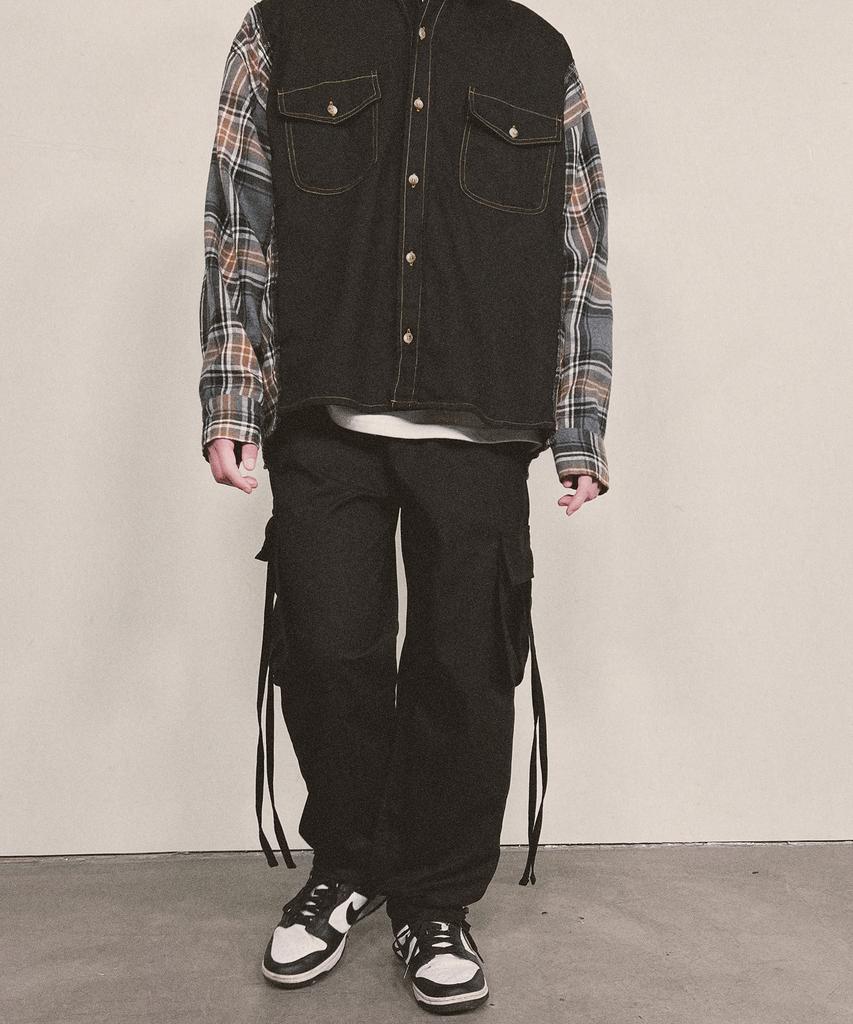 Nainneoscheu Strap Banding Pants_Black