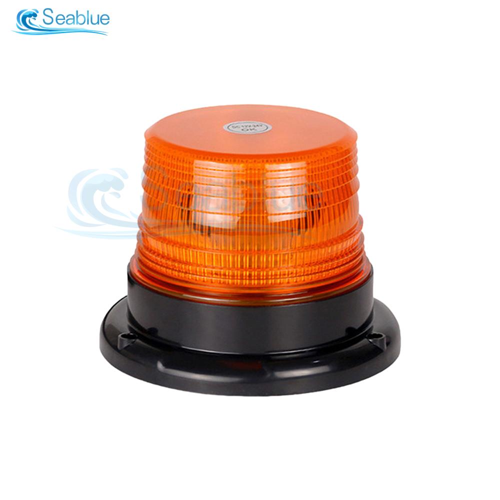 

Car Truck Roof Top Warning Light Emergency 12 LED Strobe Light Flashing Beacon With Magnetic Base For Security Auto 12V 24V помаранчевий