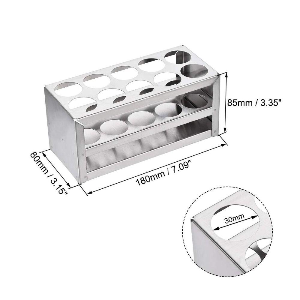3 Layer Test Tube Holder 10 Hole Lab Stand Rack Durable   for 26-29.5mm Tubes