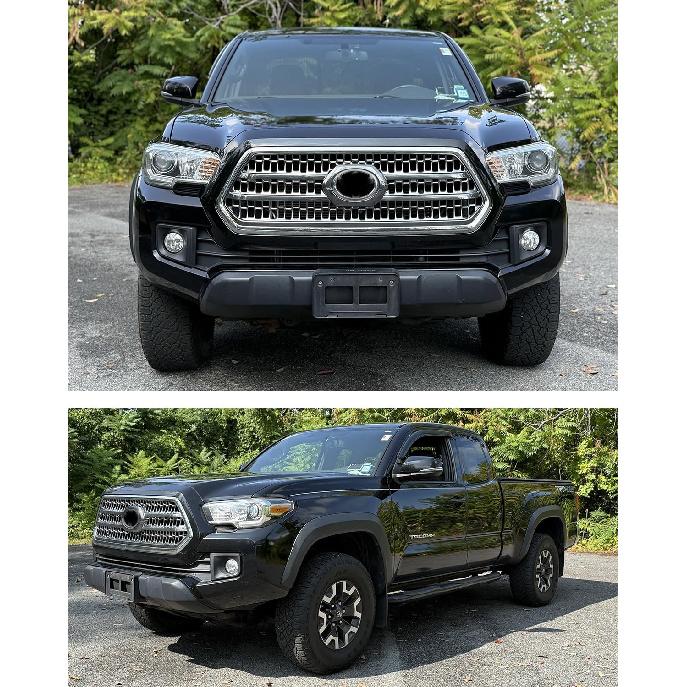 Front License Plate Frame For Toyota Tacoma 2016 2017 2018      Front Bumper License Plate Holder Mounting Bracket Cover Replace # 7510104010