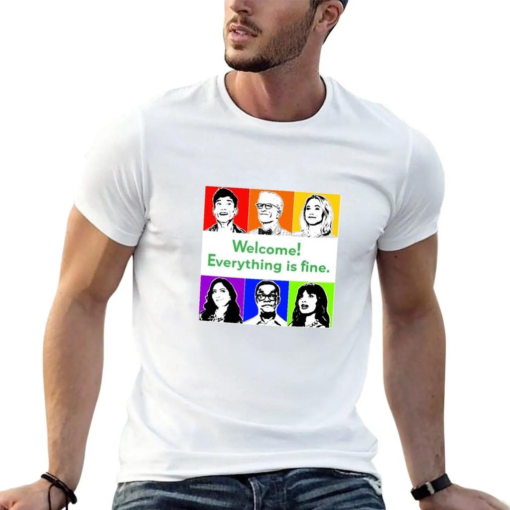 Everything is Fine T-Shirt hippie clothes animal prinfor boys sweat shirts quick-drying workout shirts