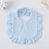 Ruffle Baby Drool Bibs: Pure Cotton Printed Lace Bibs