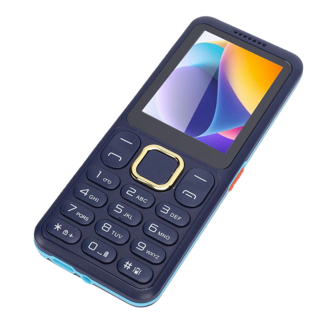 2G Seniors Phone 2.4 Inch Screen Ultra Slim Large Capacity Battery Big Buttons Cell Phone with Flashlight Bluetooth