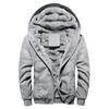 Casual Jacket Mens Coat Hoodie Fleece Thick Hooded Zipper Winter Outwear Warm