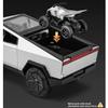 1/24 Scale Tesla Cyber Toys Off Road Truck Alloy Metal Diecast Car Model Sound and Light Boutique Decorative Collection Ornaments Birthday