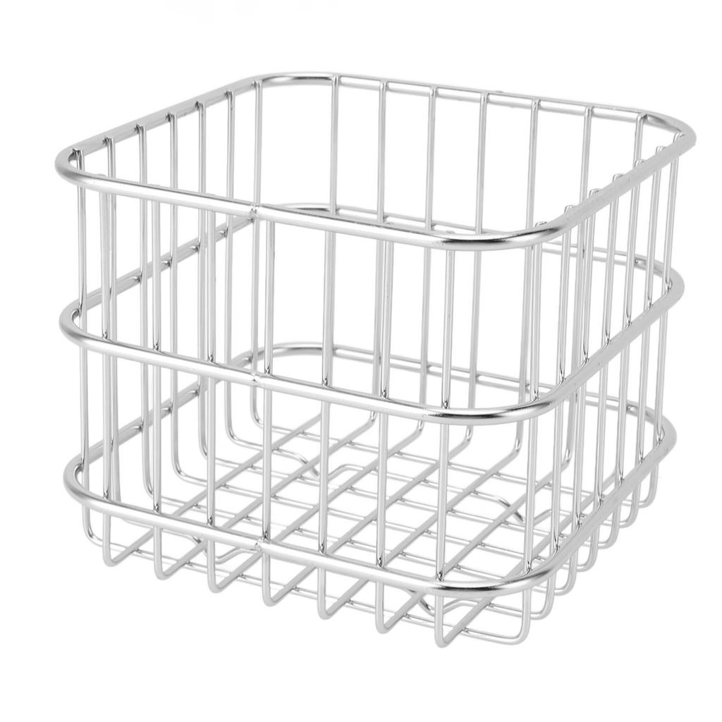 Fruit Basket 304 Stainless Steel Storage Basket Kitchen Counter Fruit Vegetable Organizer Drainer