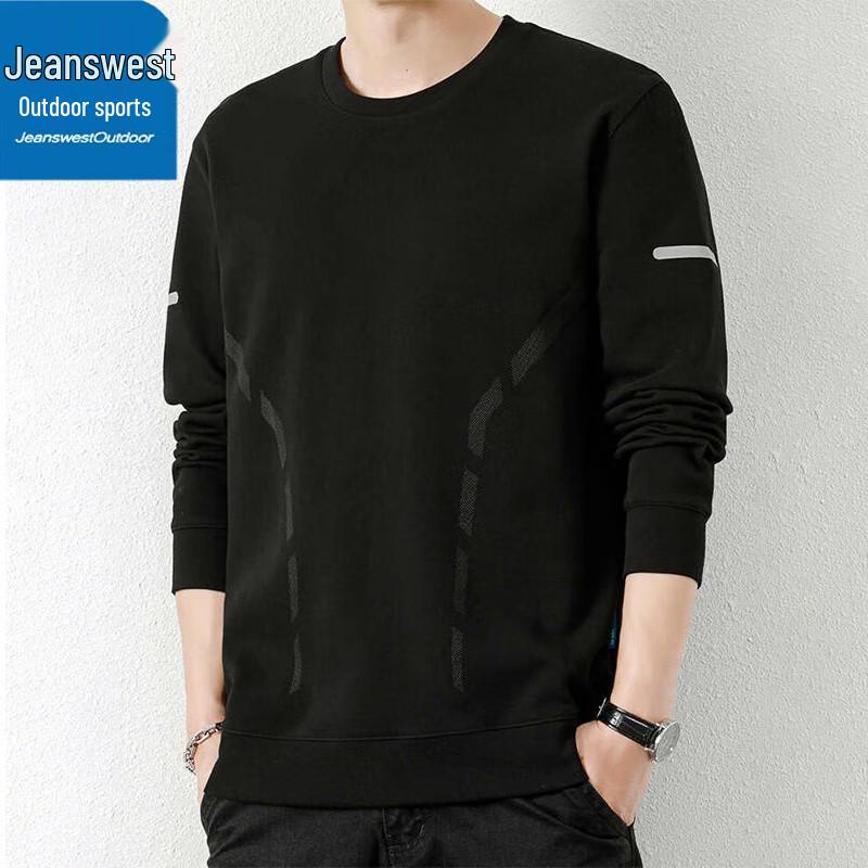 Jeanswest Men's Loose Fit Round Neck Sweatshirt