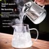 GIANXI Flower Teapot Open Flame Heating Glass Teapot Filter Tea Cup High Temperature Coffee Pot Coffee Cup Home Tea Set