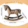 Decorative Rocking Horse, Wooden Horse Statue for A Bookshelf Or Bedside Table