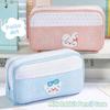 Large Capacity Pencil Case Polka Dot Print Pencil Pouch Multifunctional Stationery Pouch  Students
