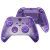 eXtremeRate Full Shell Button Set for Xbox Series X S Clear Replacement Side Rail Grip Front Backplate Cover for Xbox Core Wireless Controller Not &