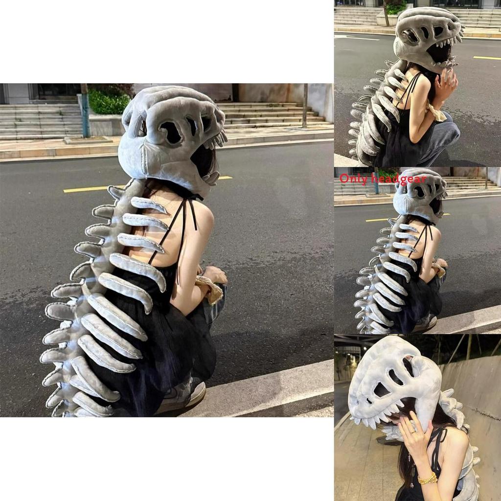 Creative Dinosaur Skeleton Filled Headgear For Children And Adults