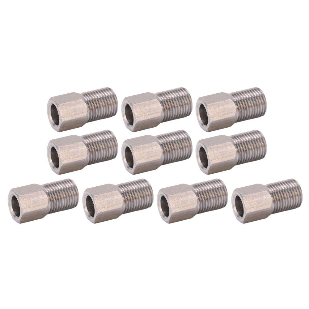10pcs Stainless Steel Hydraulic Brake Hose Compression Nut for Disc Brake Assembly