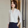 Women's V-neck Long Sleeve Professional Blouse