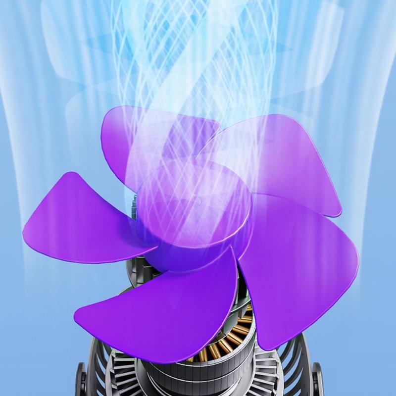 Portable Quiet Wall Mounted Fan Desktop Fan with Built In LED Night Light USB Powered for Home and Travel