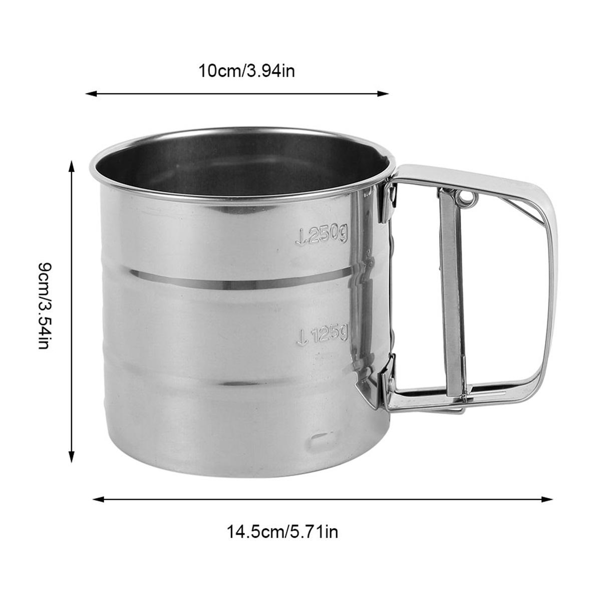 Electric Flour Sifter Stainless Steel Fine Mesh Handheld Sieve Filter for Kitchen Pastry Cooking Baking Tools Sugar Flour Sifter